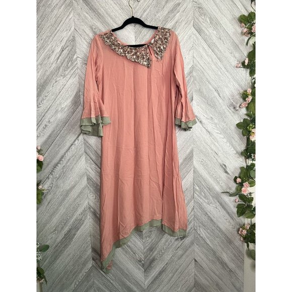 Neeru Kumar Coral Dress Size XL - Picture 1 of 7